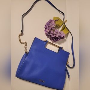 Nine West Crossbody purse in Royal Blue Color w/ removable straps